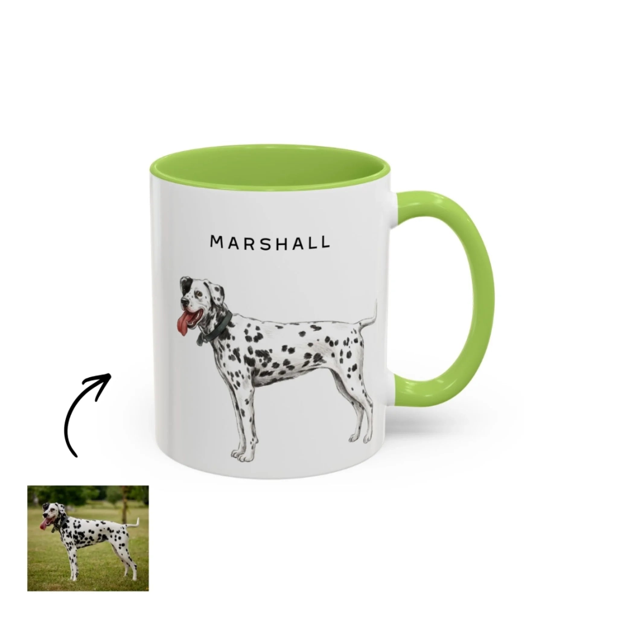 Custom Pet Portrait Accent Mug2