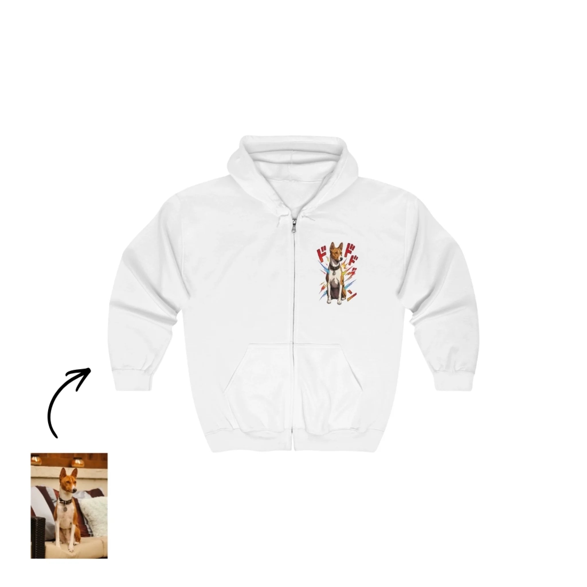 Custom Unisex Adult Full Zip Hoodie