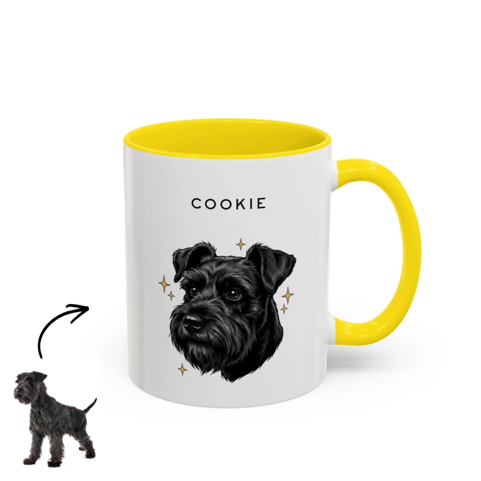 Custom Pet Portrait Accent Mug1