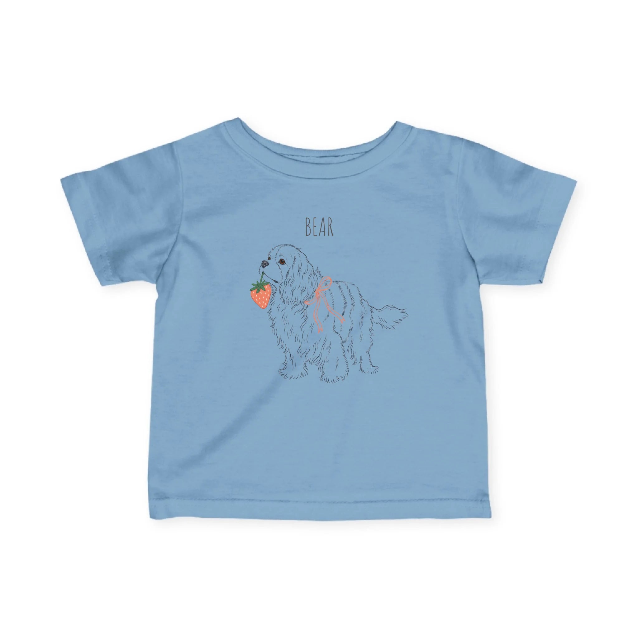 Custom Strawberry Pet Baby Tee