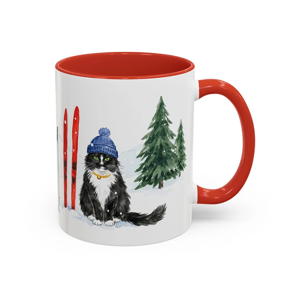 Custom Pet Ski Trip Accent Mug