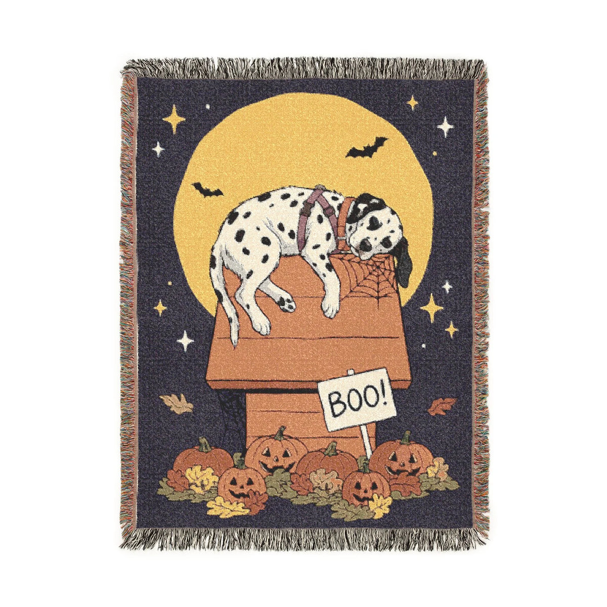 Custom Pet Halloween Woven Blanket