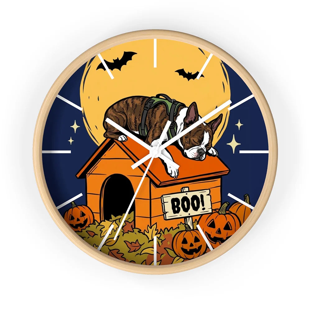 Custom Halloween Pet Wall Clock