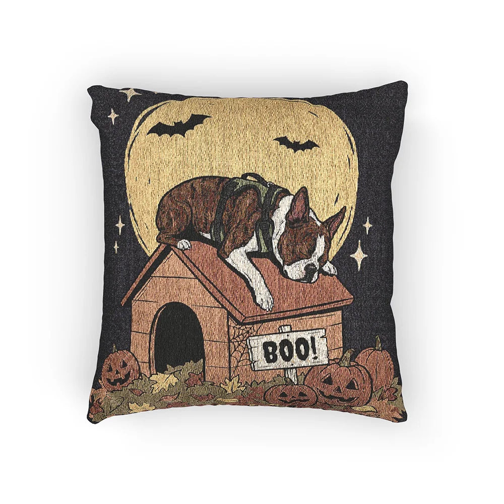 Custom Pet Halloween Woven Pillow