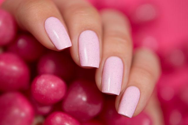 Lollipolish bow polish pink Temperature reactive thermal nail polish - Thermo Top Coat Pink