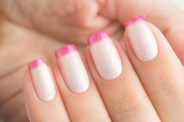 Lollipolish Dance Legend bow polish White Bright Pink thermal nail polish- White Lies